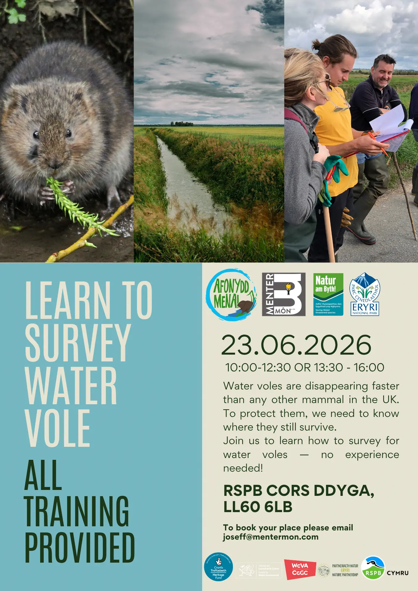 Learn to survey Water Vole
